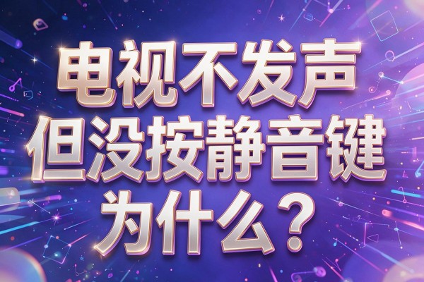 电视不发声但没按静音键,为什么?