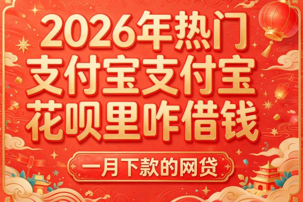 2026年热门支付宝花呗里咋借钱,一月下款的网贷