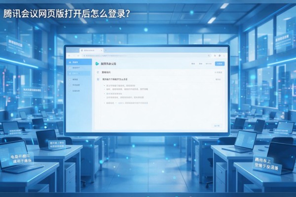 腾讯会议网页版打开后怎么登录?
