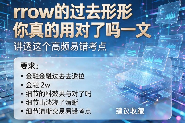 row的过去形式你真的用对了吗一文讲透这个高频易错考点建议收藏