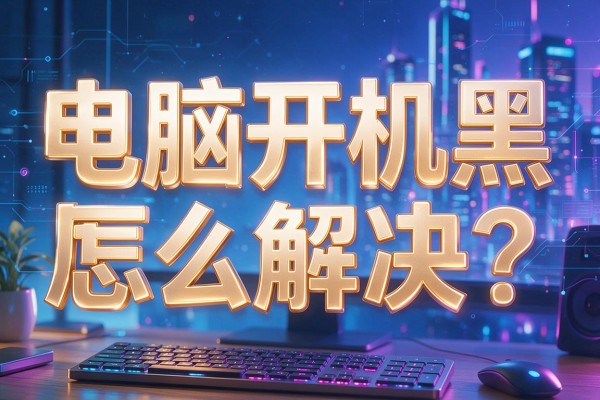 电脑开机黑屏怎么解决?