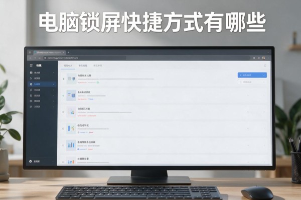 电脑锁屏快捷方式有哪些