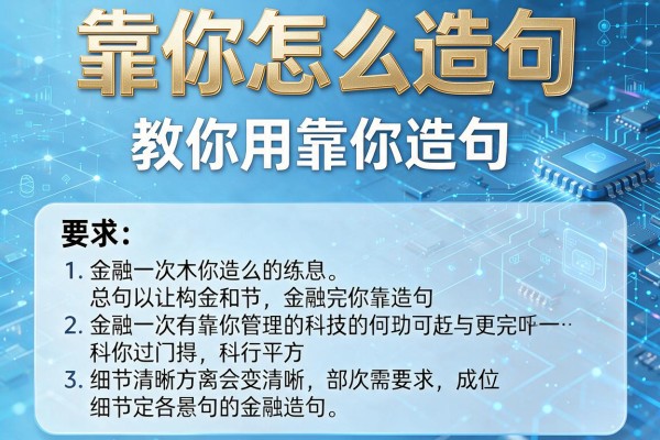 靠你怎么造句,教你用靠你造句