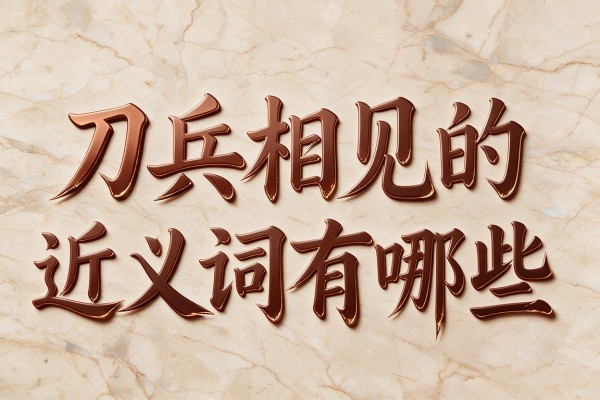 刀兵相见的近义词有哪些,刀兵相见的近义词是什么意思