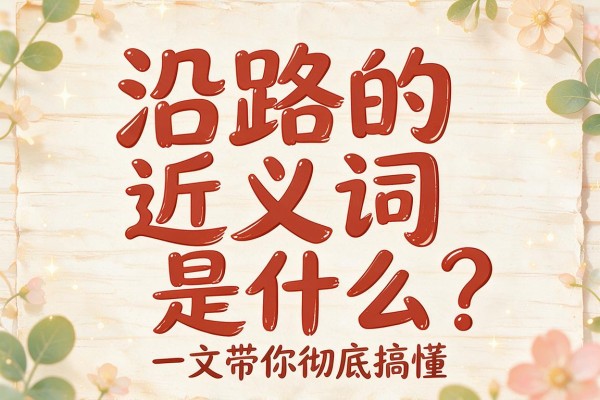 沿路的近义词是什么?一文带你彻底搞懂沿路的近义词