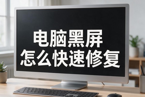 电脑黑屏怎么快速修复
