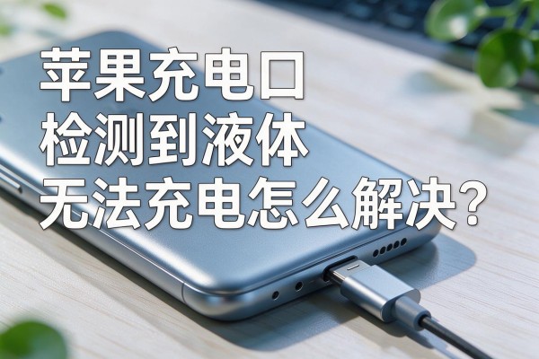 苹果充电口检测到液体无法充电怎么解决?