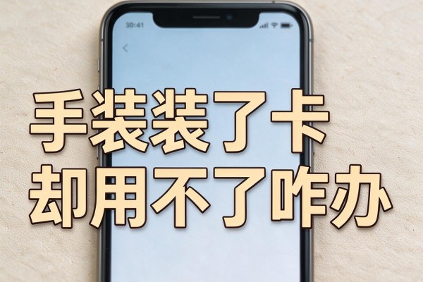 手机装了卡却用不了咋办