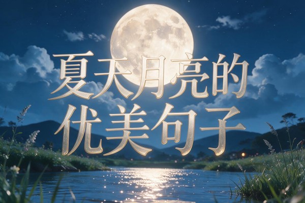 描写夏天月亮的优美句子