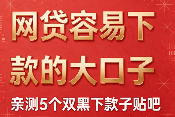 网贷容易下款的大口子,亲测5个双黑下款口子贴吧
