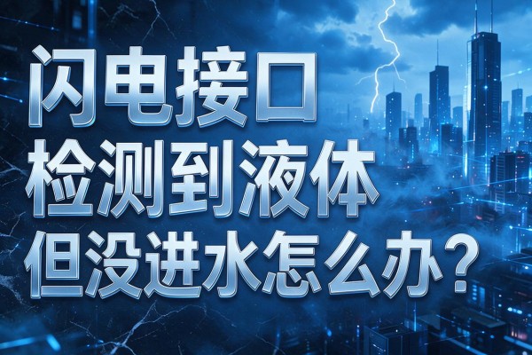 闪电接口检测到液体但没进水怎么办?