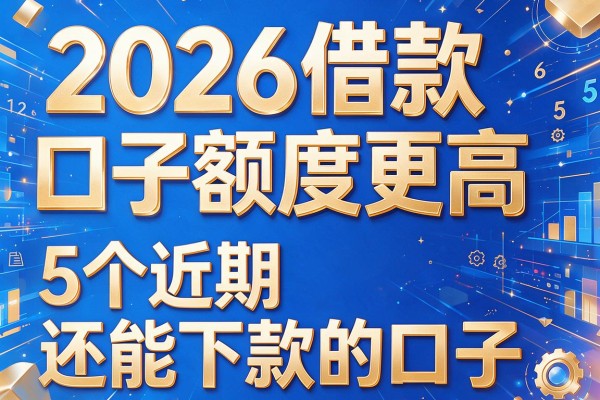 2026借款口子额度更高,给您梳理5个近期还能下款的口子