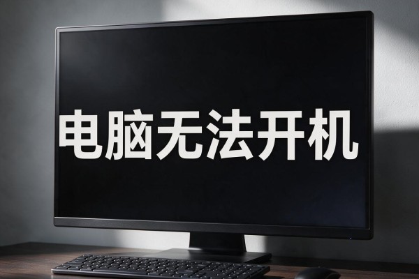 电脑无法开机屏幕一直黑的