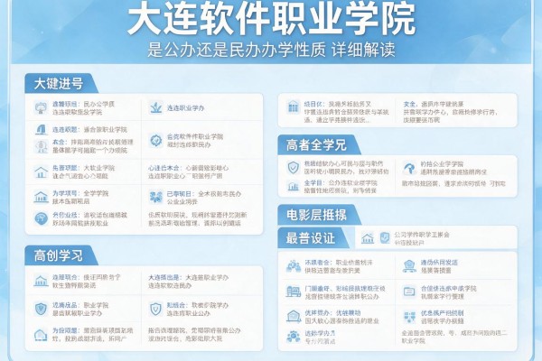 大连软件职业学院是公办还是民办办学性质详细解读