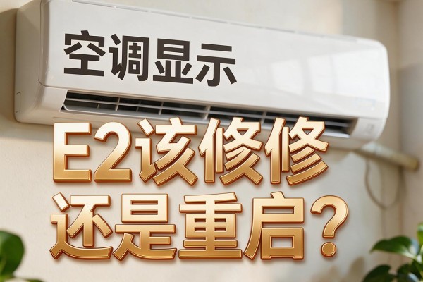 空调显示E2该修还是重启?
