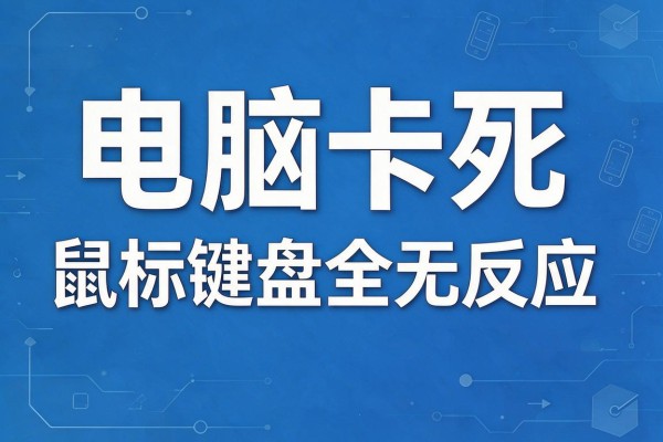 电脑卡死鼠标键盘全无反应怎么办