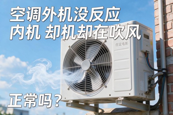 空调外机没反应内机却在吹风,正常吗?