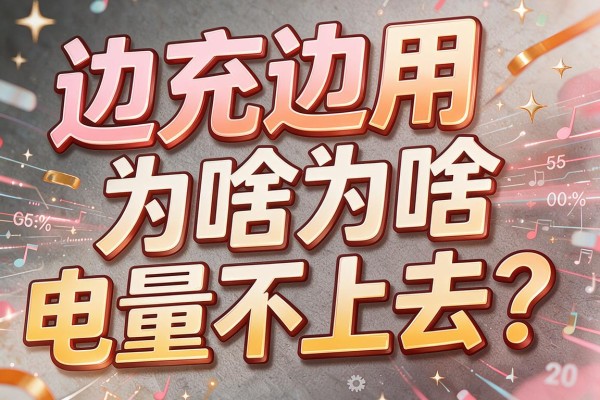 边充边用为啥电量不上去?
