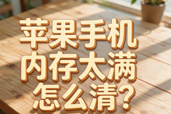 苹果手机内存太满怎么清?