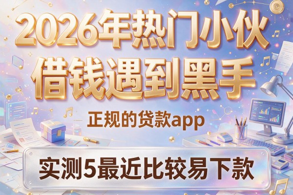 2026年热门小伙借钱遇到黑手,实测5个最近比较易下款的正规的贷款app