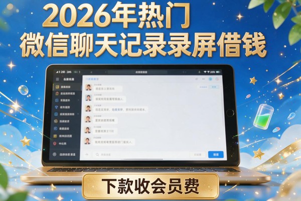 2026年热门微信聊天记录录屏借钱,下款收会员费