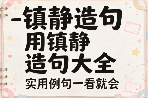 镇静造句-用镇静造句大全,实用例句一看就会