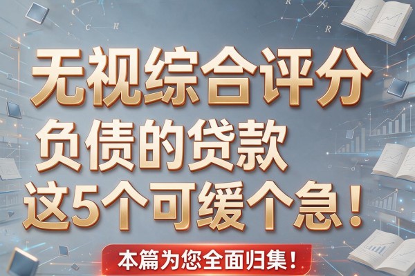 无视综合评分和负债的贷款这5个可缓个急！本篇为您全面归集！