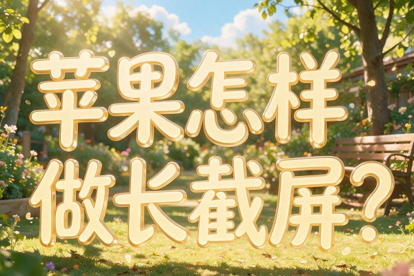 苹果怎样做长截屏?