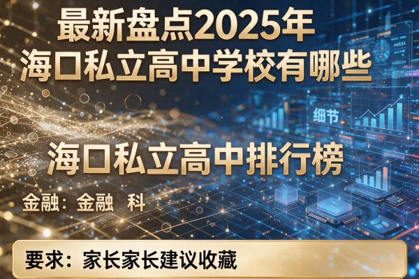 最新盘点2025年海口私立高中学校有哪些及海口私立高中排行榜家长建议收藏