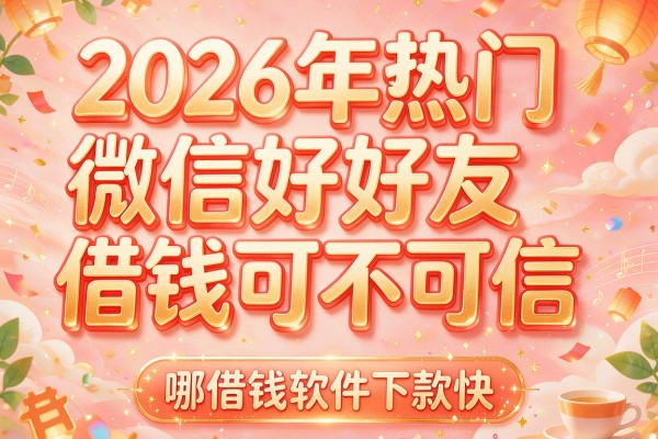 2026年热门微信好友借钱可不可信，哪款借钱软件下款快