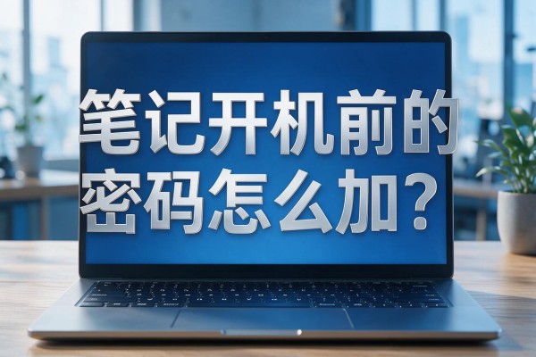笔记本开机前的密码怎么加?