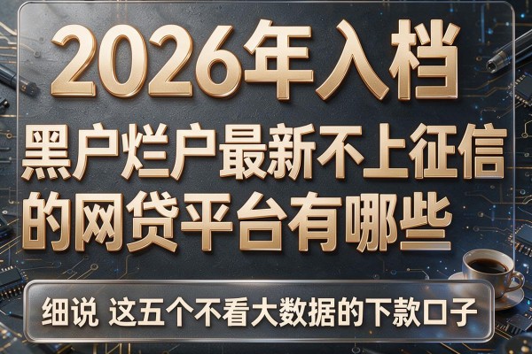 2026年入档黑户烂户最新不上征信的网贷平台有哪些,细说这五个不看大数据的下款口子