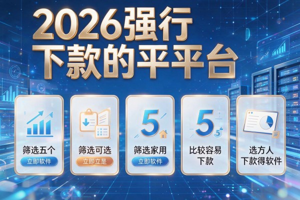 2026强行下款的平台，筛选5个比较容易下款得软件