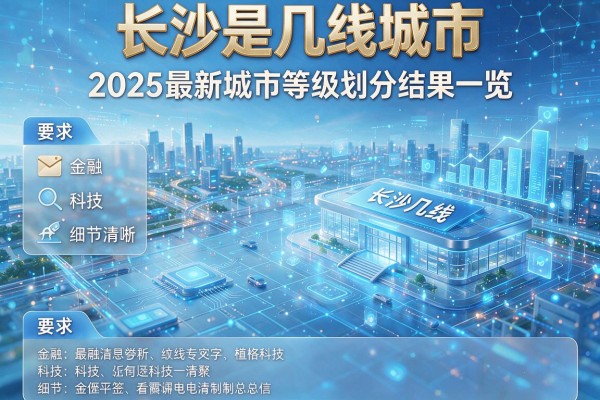 长沙是几线城市 2025最新城市等级划分结果一览