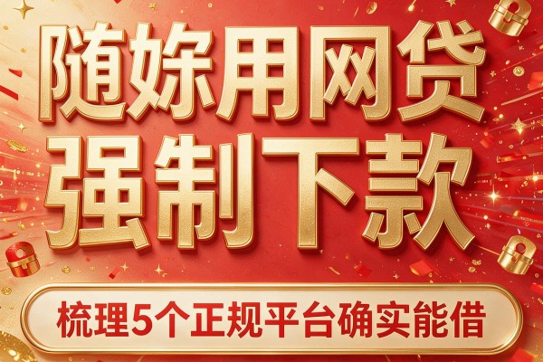 随妳用网贷强制下款,梳理5个正规平台确实能借