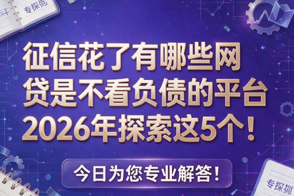 征信花了有哪些网贷是不看负债的平台2026年探索这5个!今日为您专业解答!