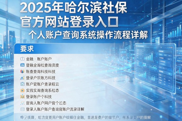 2025年哈尔滨社保官方网站登录入口及个人账户查询系统操作流程详解