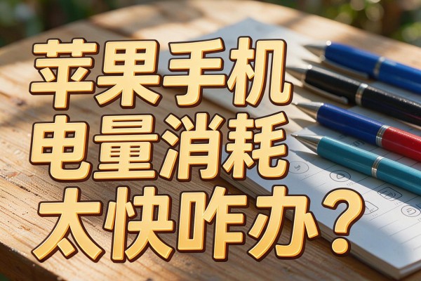 苹果手机电量消耗太快咋办?