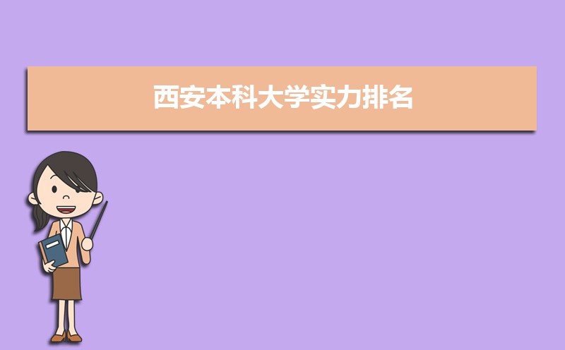 西安本科大学排名2025年最新排行榜(45所) 西安本科大学排名2025年最新排行榜(45所)