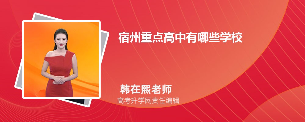 2025年宿州重点高中有哪些学校(排名前十名) 2025年宿州重点高中有哪些学校(排名前十名)