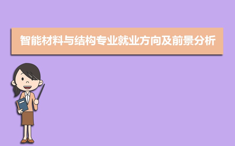 智能材料与结构专业就业方向及前景分析,未来好就业吗 