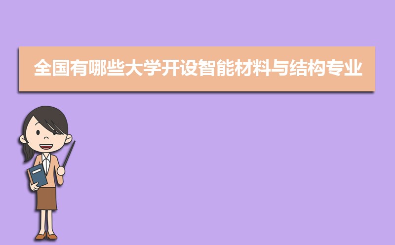 智能材料与结构专业就业方向及前景分析,未来好就业吗 