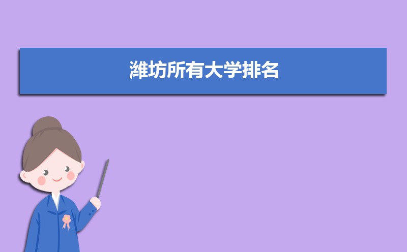 潍坊有哪些大学及排名,2025潍坊所有大学排名一览表
