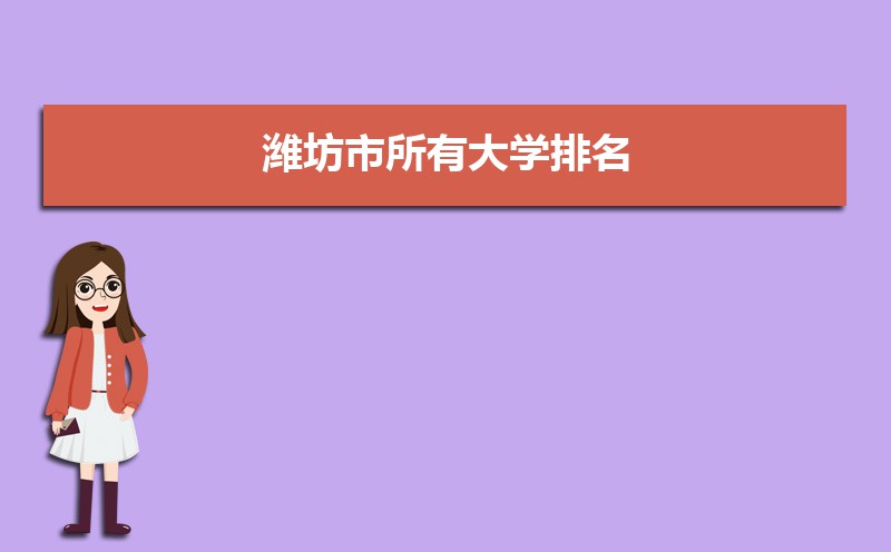 潍坊有哪些大学及排名,2025潍坊所有大学排名一览表
