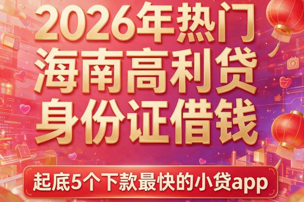 2026年热门海南高利贷身份证借钱,起底5个下款最快的小贷app