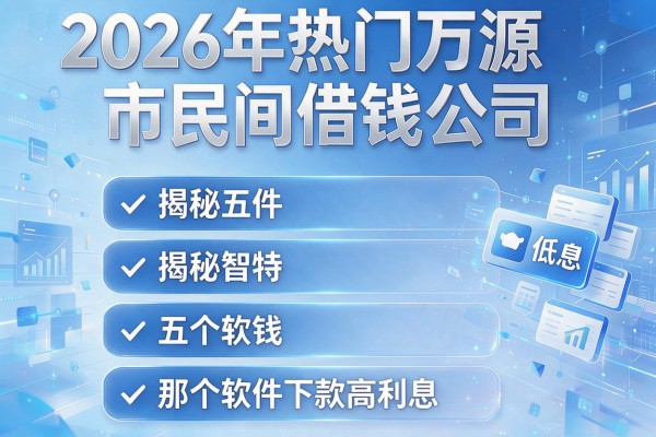 2026年热门万源市民间借钱公司,揭秘五个那个软件下款高利息低