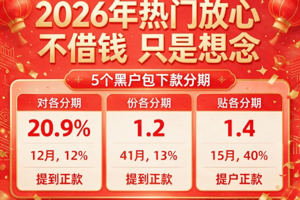 2026年热门放心不借钱只是想念,对比5个黑户包下款分期