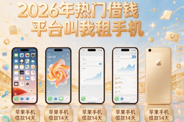 2026年热门借钱平台叫我租手机，对比5个苹果手机借款14天的app